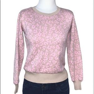 Anthropologie | Dolan Left Coast Leopard Print Cutout Pullover Top Size XXS